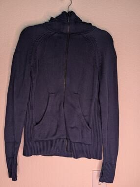 Lululemon Womens Cashmere Blend Knit Zip Sweater Jacket 6 Athleisure Cottagecore